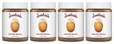 4 Jars of JUSTIN'S No Stir Gluten-Free Vanilla Almond Butter Size 12 oz 4-Pack