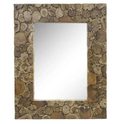 ORIENTAL GALERIE Spiegel Rahmen Holzrahmen Massiv Wandspiegel Standspiegel 80 x 100 cm Holz