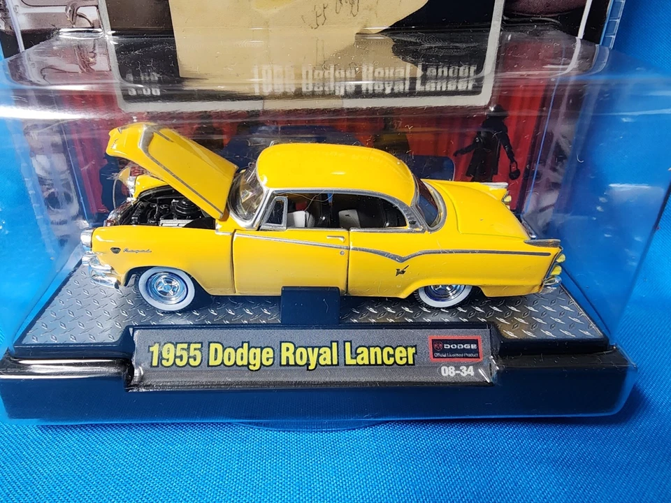 Dodge Royal Lancer 1955 fundido a presión 1:64 Auto-Thentics 2008 M2 Machines 08-34 nuevo de stock Foto 3 de 4