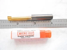 NEW MICRO 100 USA SOLID CARBIDE BORING BAR 7MM MIN BORE X 32MM MAX BORE DEPTH