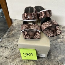 Marc Fisher Womens Yori Dress Sandals Womens Shoes Pink Black Snake Print 10m Marc Fisher Womens Yori Dress Sandals Womens Shoes Pink Black Snake Print 10m