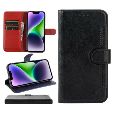 iPhone 16 Pro /15/S24FE/S24/Z Fold + Galaxy Gorilla Tech Leder Flip Wallet Case