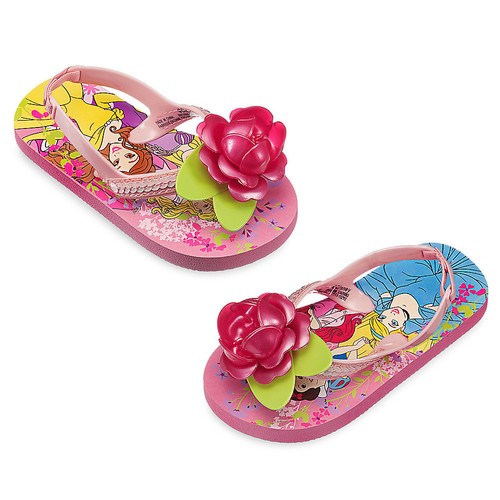 Disney Store Princess Girls Flip Flops Sandals - Picture 2 of 2