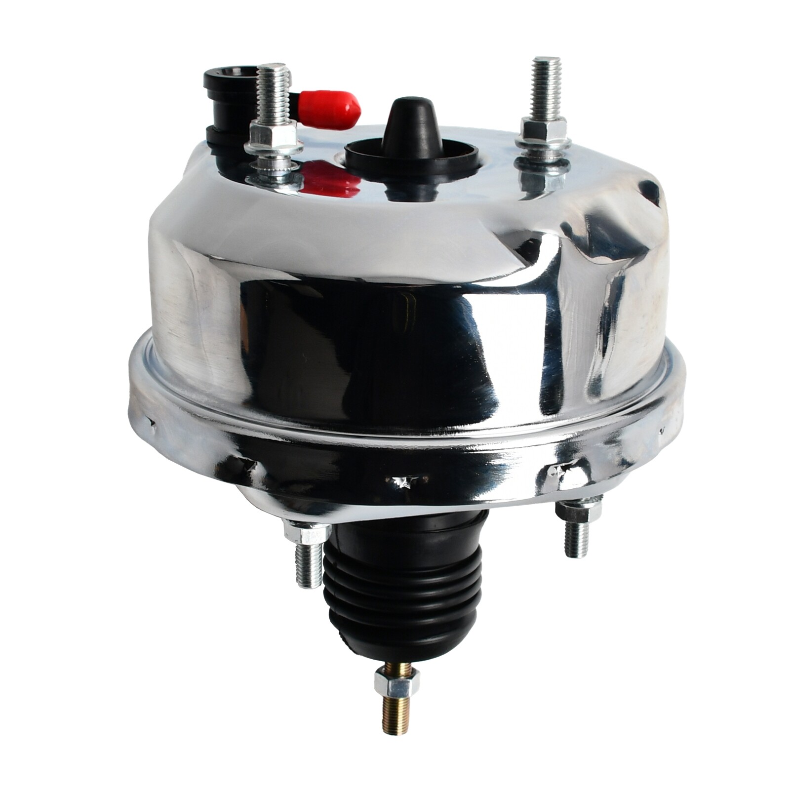 7" Chrome Street Hot Rod Power Brake Booster & Master Cylinder Brakes