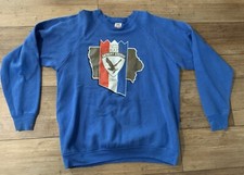 vintage blue xxl iowa operation desert storm 1991 made in USA