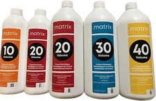 Matrix Cream Developer Volume 10,20,30,40 Matrix Lighteners Any Size
