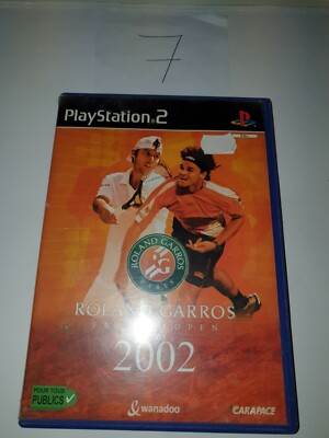 Jeu PlayStation 2 - Roland Garros 2002 - Version PAL FR - Bon état - Jeu De Tennis