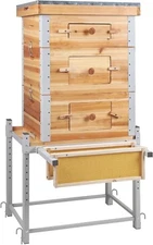 Aivituvin Bee Hive Box 10 Frame Bee Castle Coated Beekeeping Supplies Cage