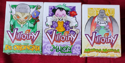 Villainy - The Supervillainous Card Game CCG  Evil Masterminds Set - 3 Set´s