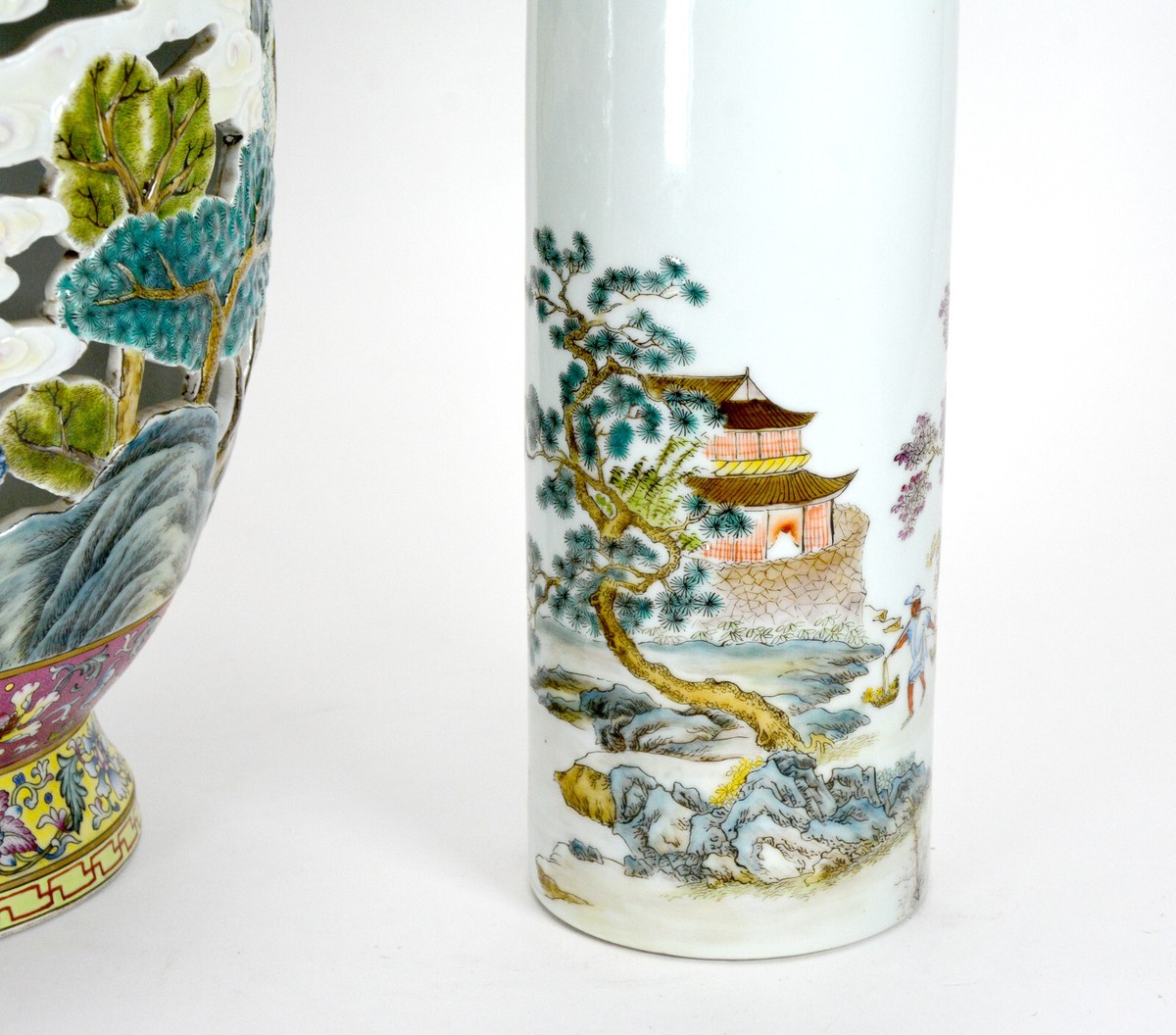SUPERB Chinese Qing Qianlong MK Revolving Openwork Body Phoenix