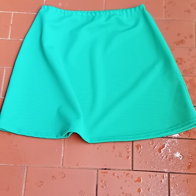 Selfmade Da. Rock A-Linie Pique Jersey Grün Kurzer Rock Gr. S 38 NEU