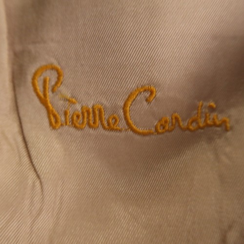 VTG Pierre Cardin Jacket M Brown Herringbone 100% Wool Tweed Blazer 43R - Picture 9 of 19