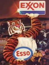 1972 Exxon Gasoline = Switch from ESSO Brand NEW METAL SIGN: 9x12" Free Shipping