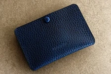 Atelier Du Cuir  Simplet "SNAP"  card case/holder/wallet dollaro blue
