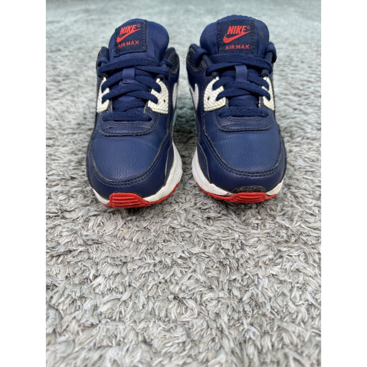 nike air max 90 midnight navy university red white