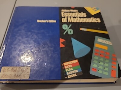 Vintage Teacher s Edition - Addison Wesley Essentials of Mathematics 1989