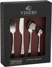 Viners Florence Cutlery Set 18/0 16-Piece Cutlery Set Gift Box Fork Spoon Knives