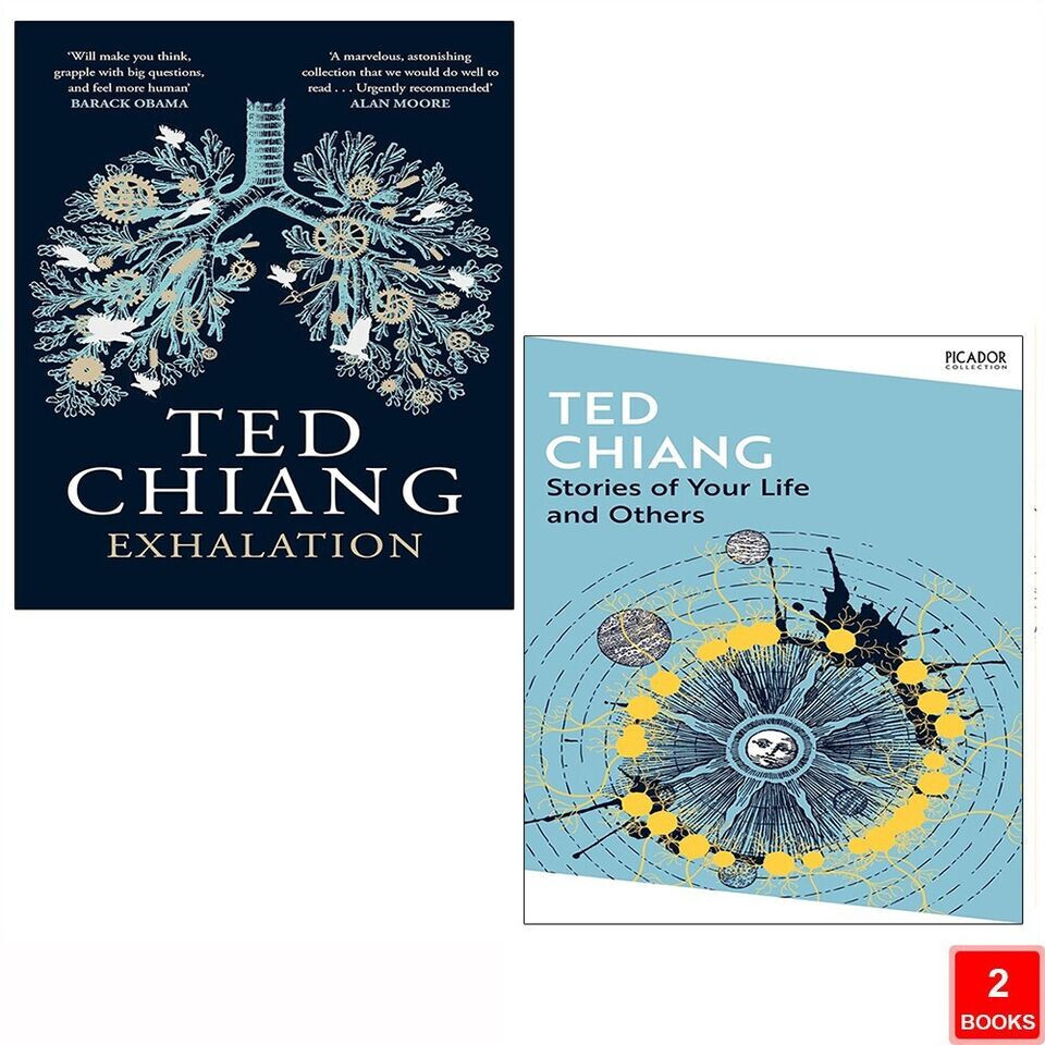 Ted Chiang 2 Books Collection Set Stories of Your Life & Others, Exhalation NEW
