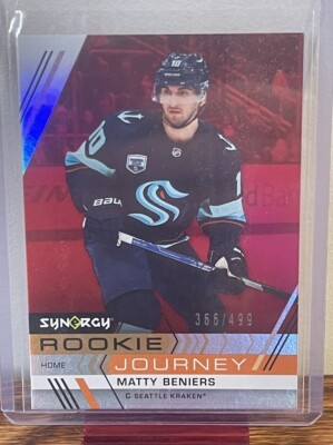 2022-2023 Upper Deck Synergy Matty Beniers Rookie Journey Red /499 #RJ-5