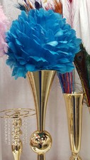 Turquoise 16 inch Large Feather Balls for Centerpieces 1 Piece (Atlanta, GA)  
