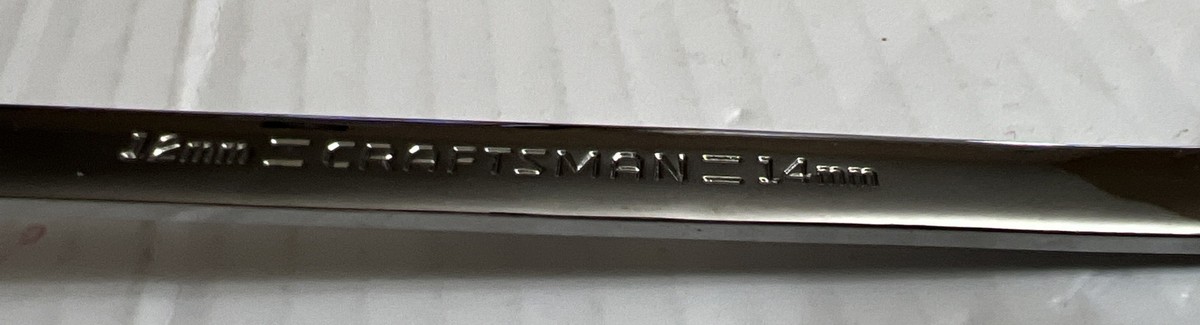 #23-3453-2 らむね Craftsman 12mm-14mm Deep Offset Full Polish 12 Point Wrench 44361