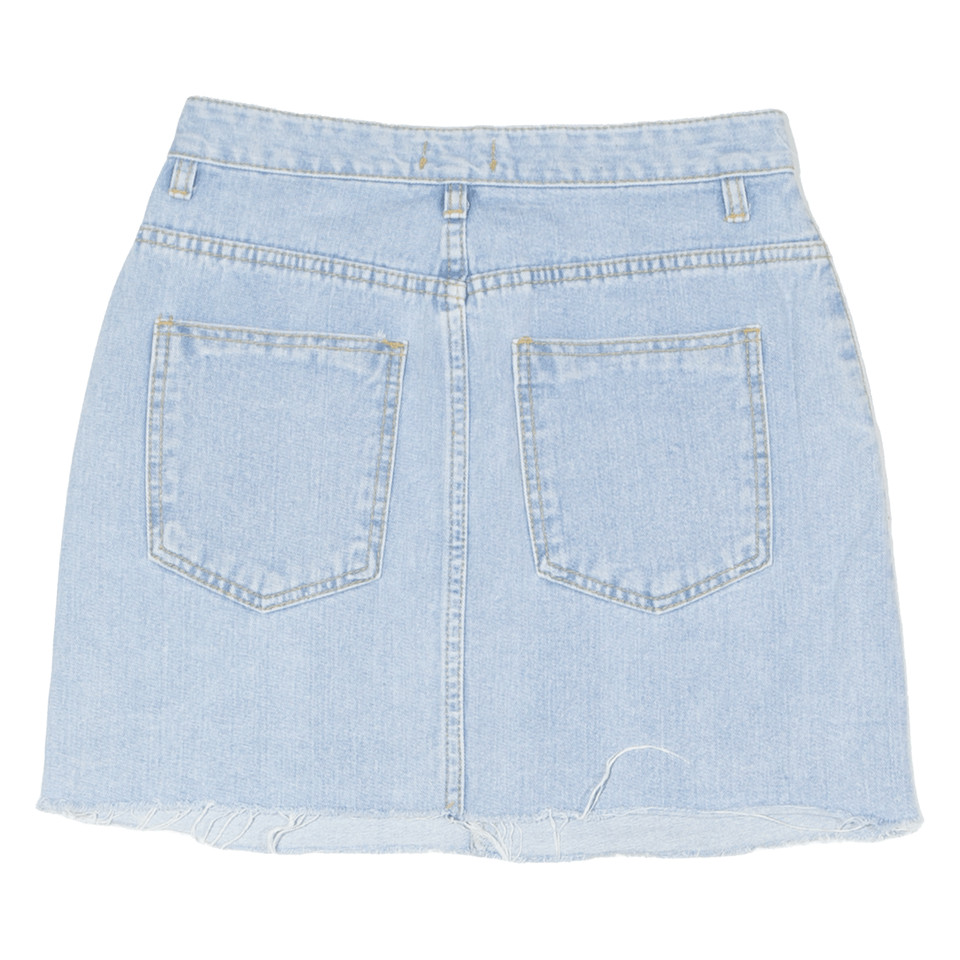 LABOR Distressed Womens Mini Skirt Blue Short Denim S eBay