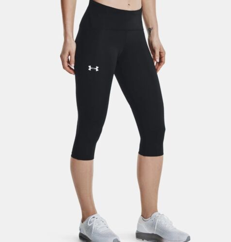 Under Armour Women's UA Fly Fast Capri Legging  S  Black Sealed Msrp 50$  - Picture 1 of 5