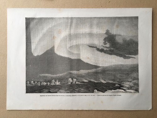 Spitsbergen, 1865 article, numerous engravings, Northern Lights, Norway, Arctic, - Picture 10 of 14
