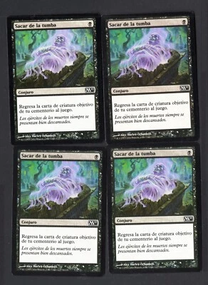 4x SACAR DE LA TUMBA / DISENTOMB MAGIC 2011 ERROR MAGIC THE GATHERING M11 MTG - Imagen 1 de 3