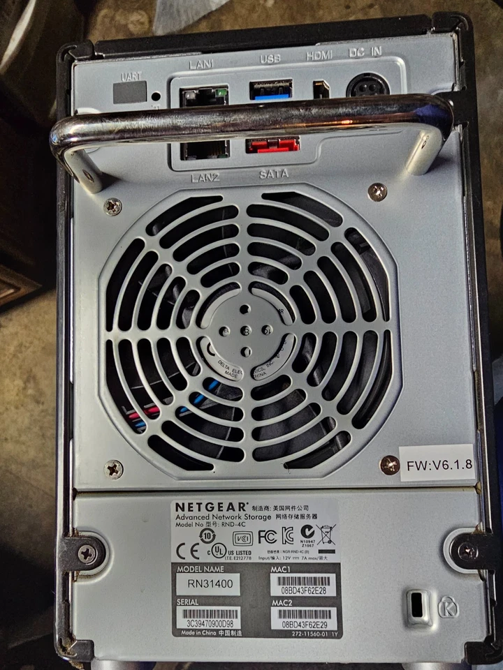 NETGEAR READYNAS RN31400 NAS ENCLOSURE 12TB (4x3TB) *USED - Image 4 of 4