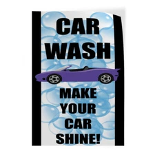 Door Decals Vertical Vinyl Stickers Multiple Sizes Car Wash Make Your Car Shine