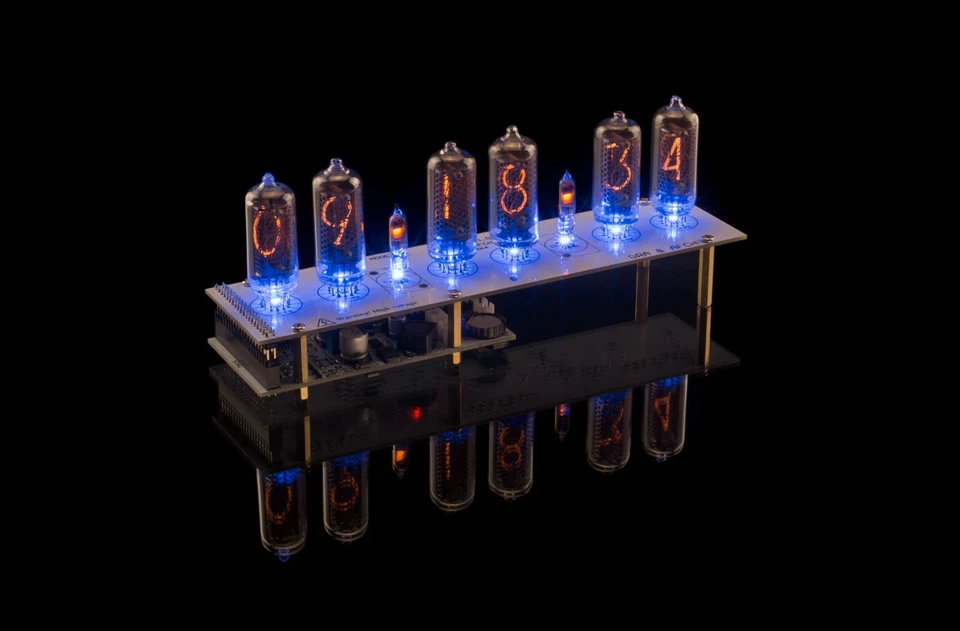 KIT Nixie Tube Clock IN-8-2 All Parts Slot Machine Timer 12/24H RGB WITH TUBES - Image 4 of 4