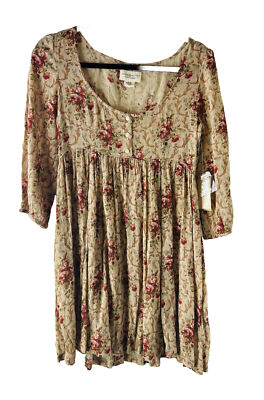 New Denim & Suppy Ralph Lauren Womens XS Floral Baby Doll Milkmaid Shirt