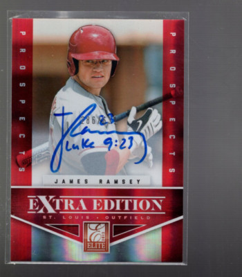 B2768- 2012 Elite Extra Edition #130 James Ramsey Auto / 631 - Nm-Mt