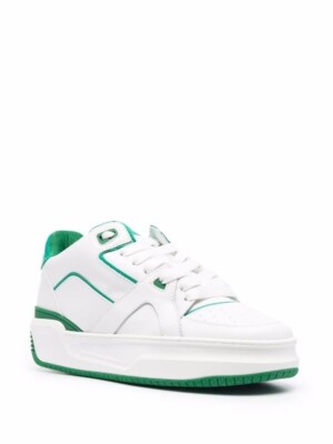 Just Don Courtside Tennis Green White 7 Sneaker Shoe Low‎ JD3 31JUSQ03218550WG ONENESS_0025_JUST-DON-  main image 3