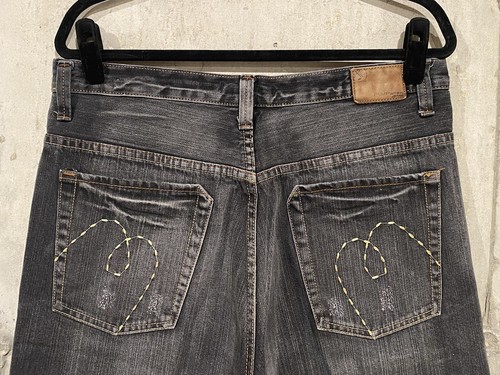 Vintage Y2K Flypaper Baggy JNCO Style Wide Leg Denim Jean Shorts Mens 34 - Picture 2 of 11