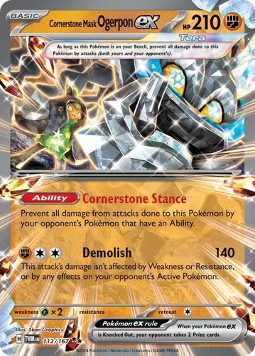Cornerstone Mask Ogerpon Ex Pokémon TCG Cards