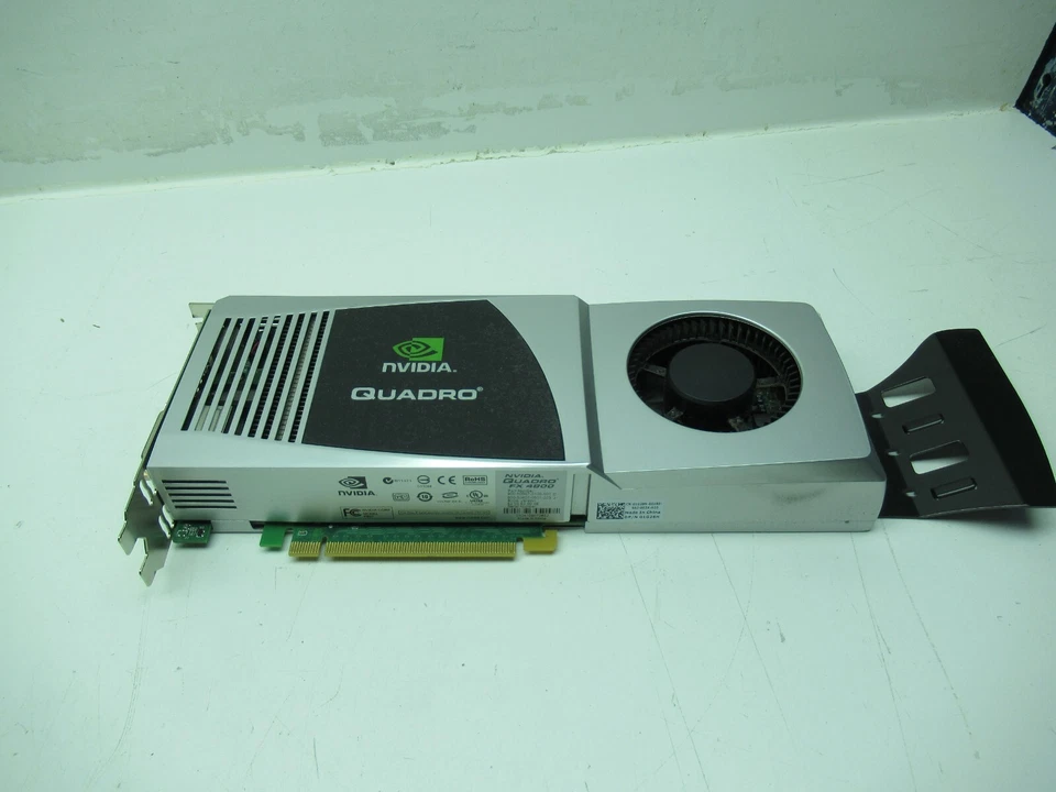 NVIDIA 01G28H Quadro FX 4800 PCIe graphics card, 1.5 GB GDDR3, DVI, DisplayPort - Image 2 of 4