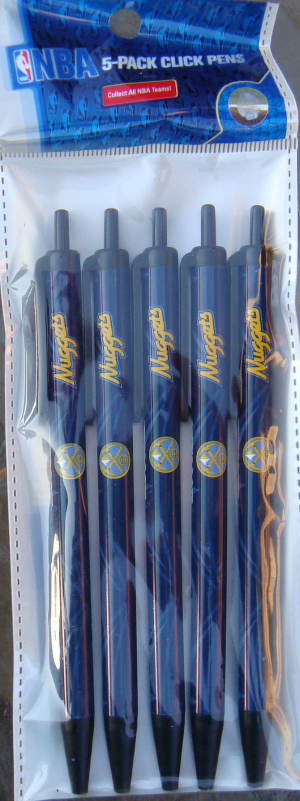 NBA Team Click Pens 5 pack ( All Teams ) Black Ink Official