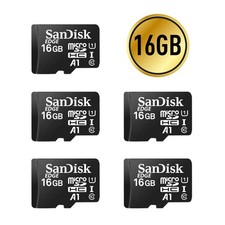 SanDisk EDGE 16GB microSDHC, Class10, U1, A1, UHS-I Memory Card, 5-Pack M.Ref.