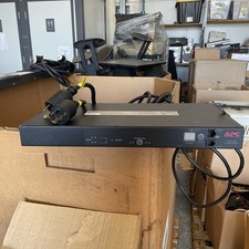 APC AP7730 Rack Mount Dual Source Automatic Transfer Switch PDU 9 Outlet READ