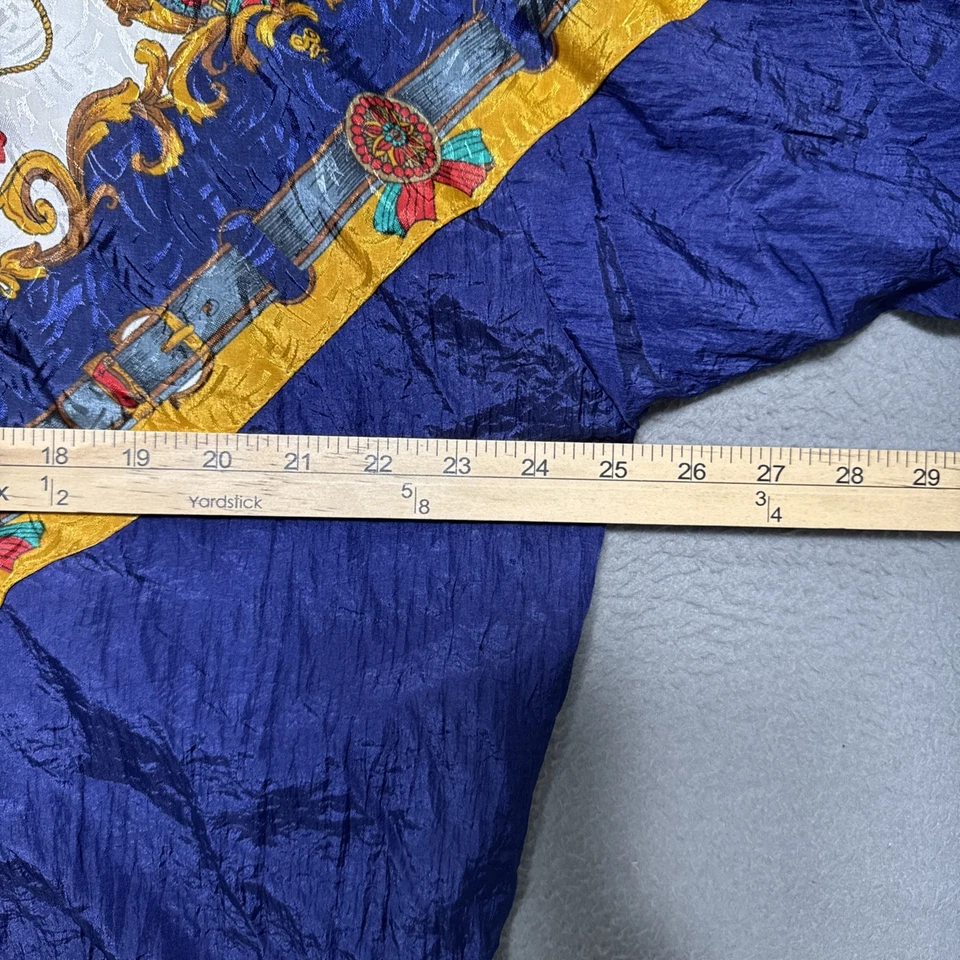 Vintage Great Gear Clothing Bomber Jacket Womens Medium Baroque Windbreaker Zip - Image 3 of 4