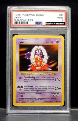 Pokemon Jynx Shadowless Rossana English 31/102 Base Set PSA 9 Mint