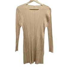 Auth PLEATS PLEASE - Beige Women's Dress