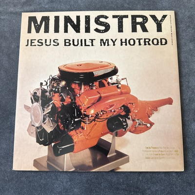 #ad Ministry Jesus Built My Hotrod 1991 Sire vinyl 12quot; maxi single Promo Stamped $125.00