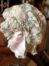 Antique Lace Bonnet VICTORIAN for Women, Dolls Excellent Cond. WATCH VIDEO NOW
