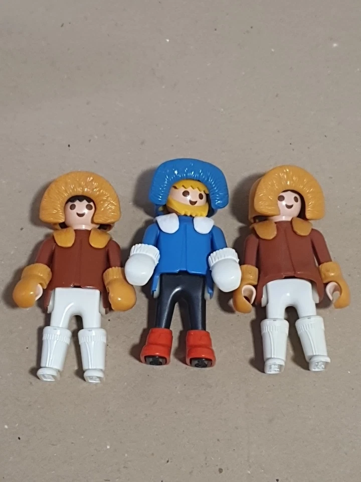 Lot de 3 Figurines Esquimaux Pole Nord Playmobil  - Photo 1/1