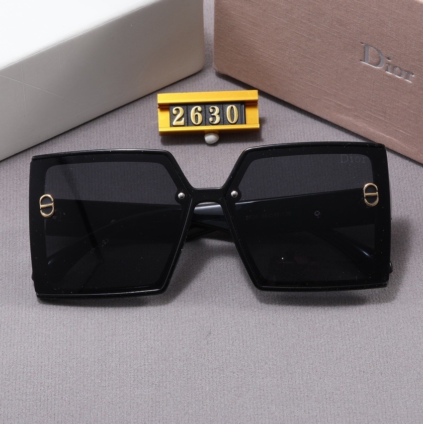 Christian Dior Square Sunglasses Black Lens New