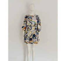 SEE BY CHLOE Dress UK 8 EU 36 Floral 60's Style Silk Retro Tea Swing