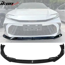 Fits 25-26 Toyota Camry SE XSE IKON V2 3PCS Front Bumper Lip Chin Gloss Black